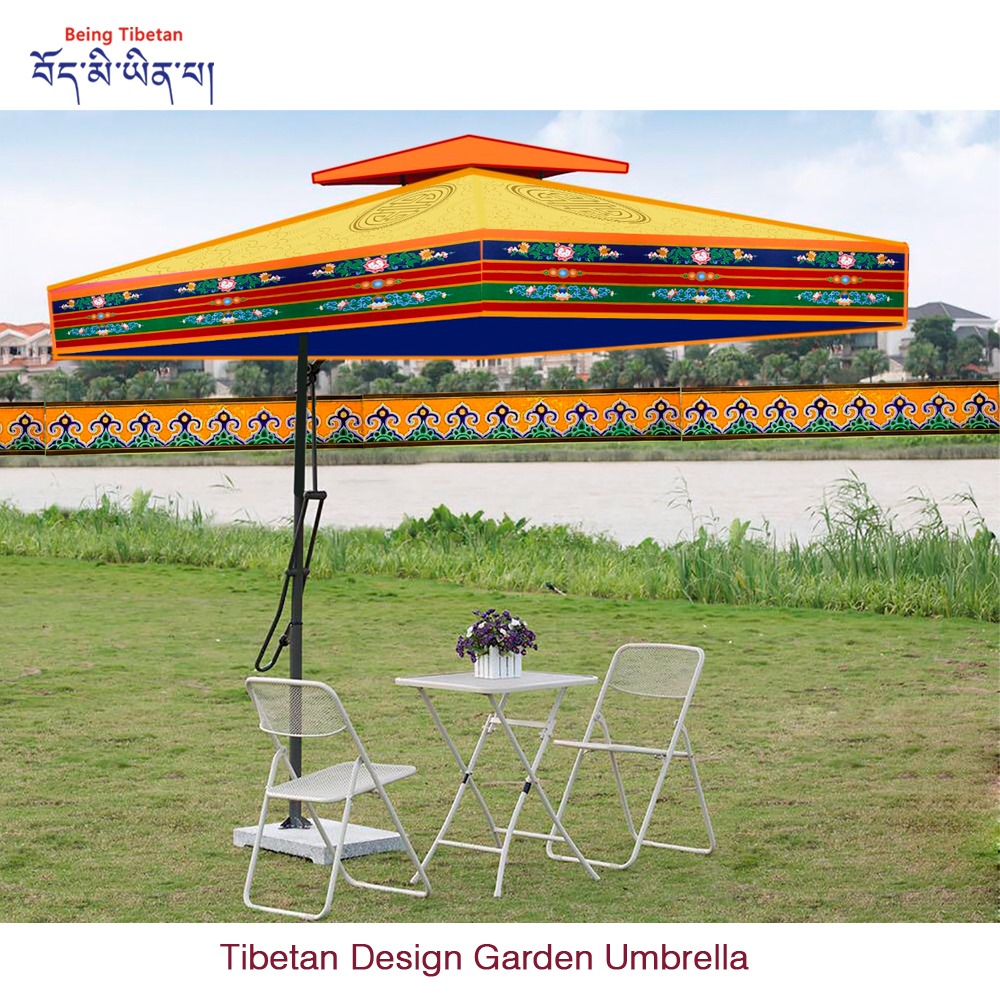 Tibetan Umbrella With Stand