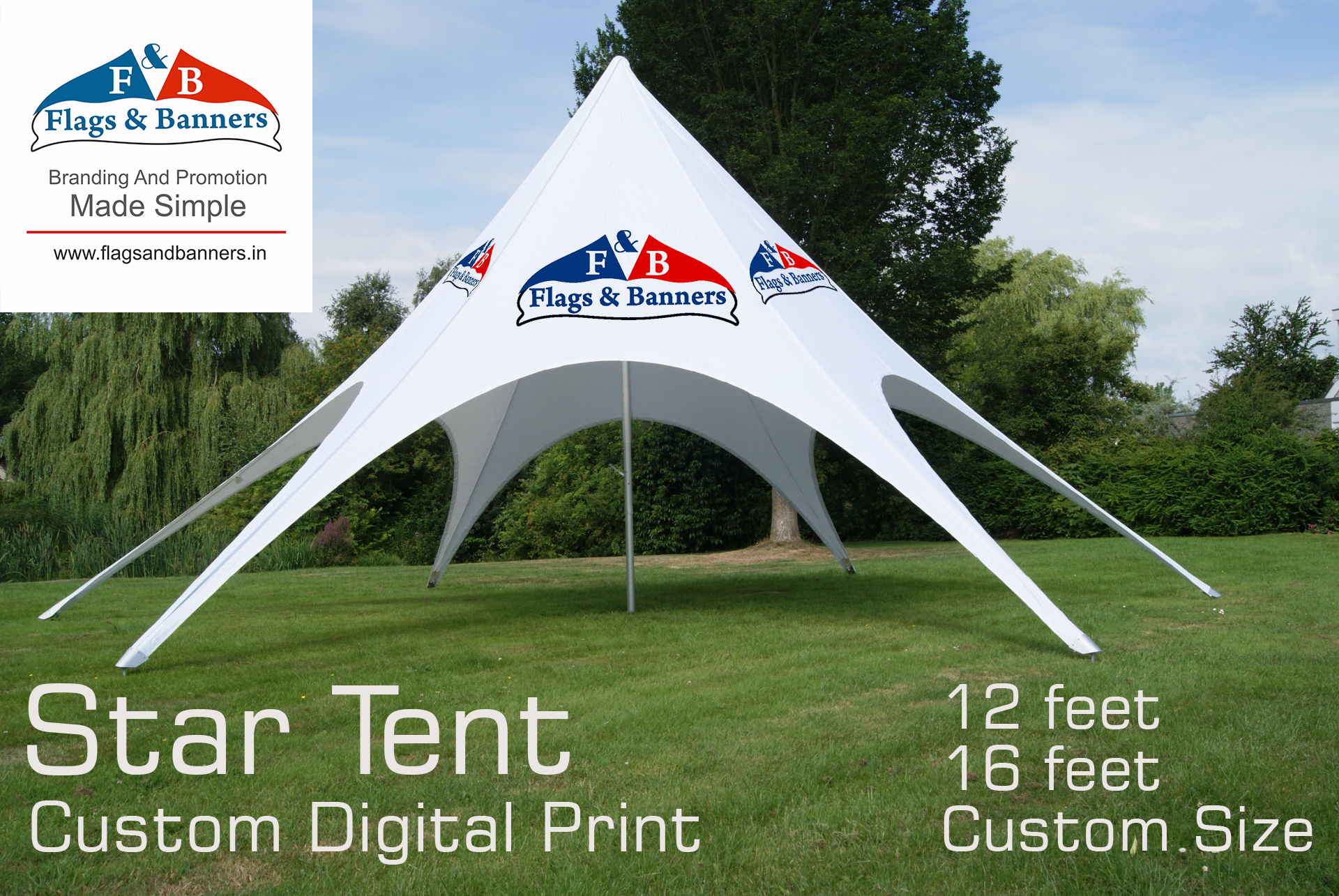 Star Tent Custom Digital Print