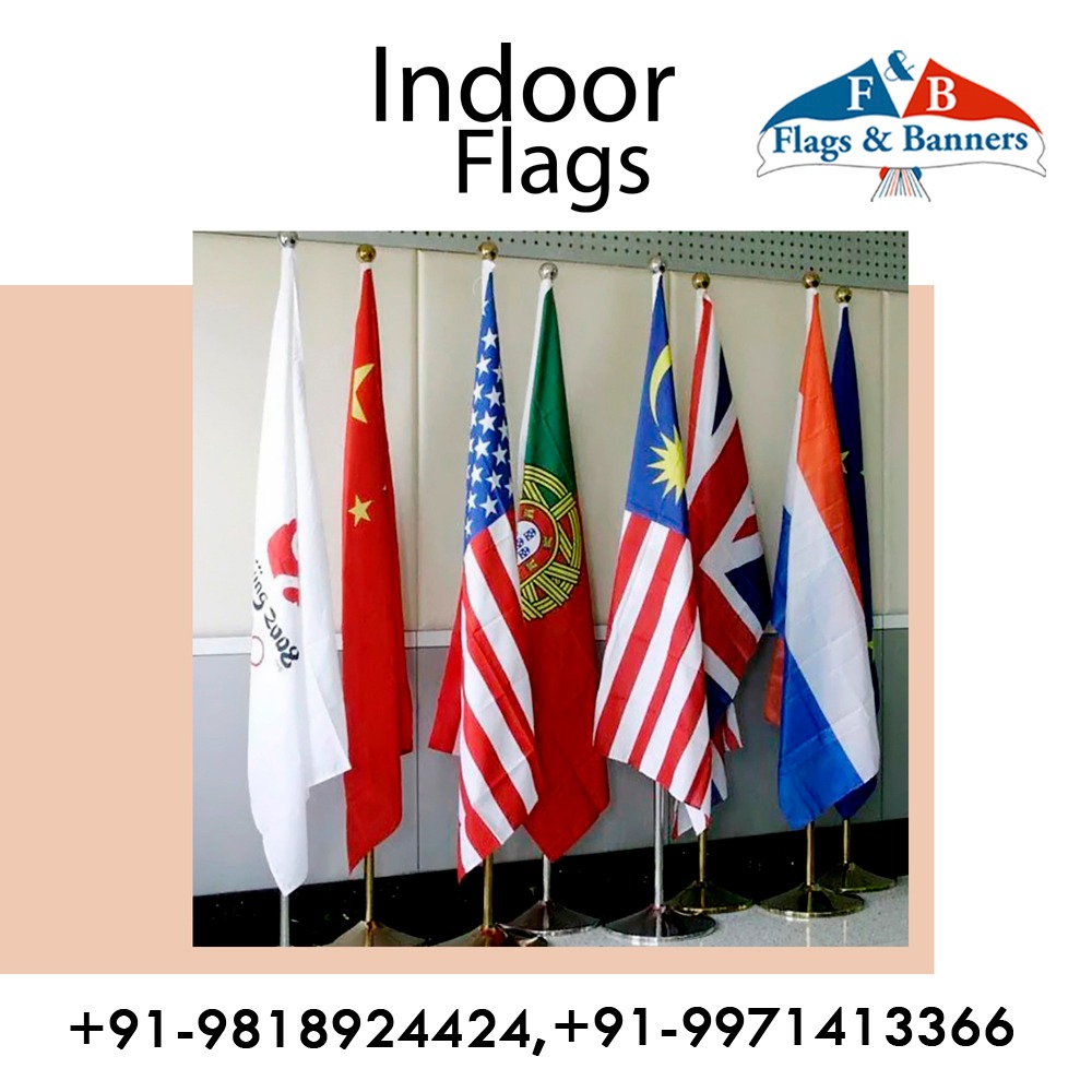 Indoor Flags with Metal Stand