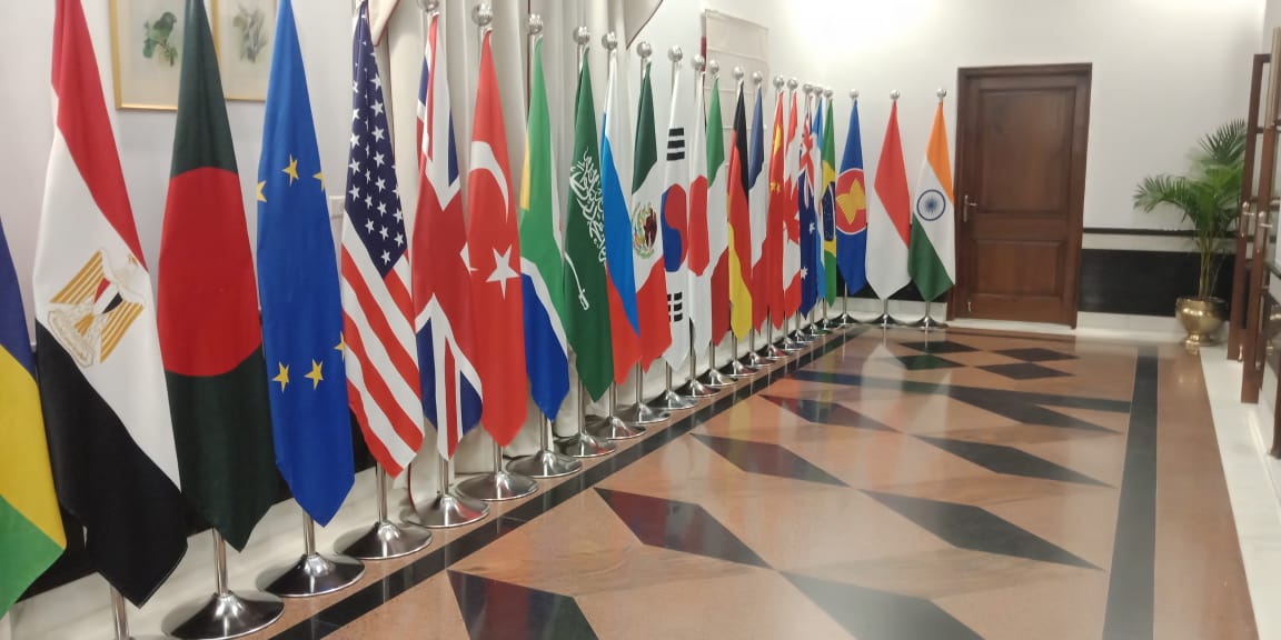 G20 Summit Hallway Indoor Flags