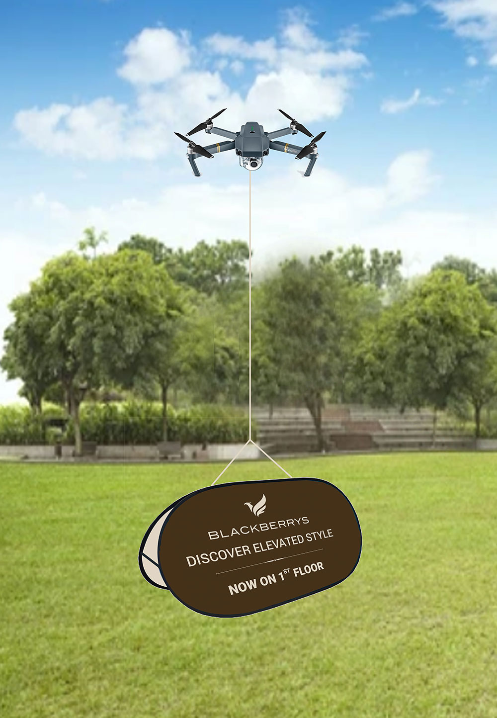 Drone Foldable Banner