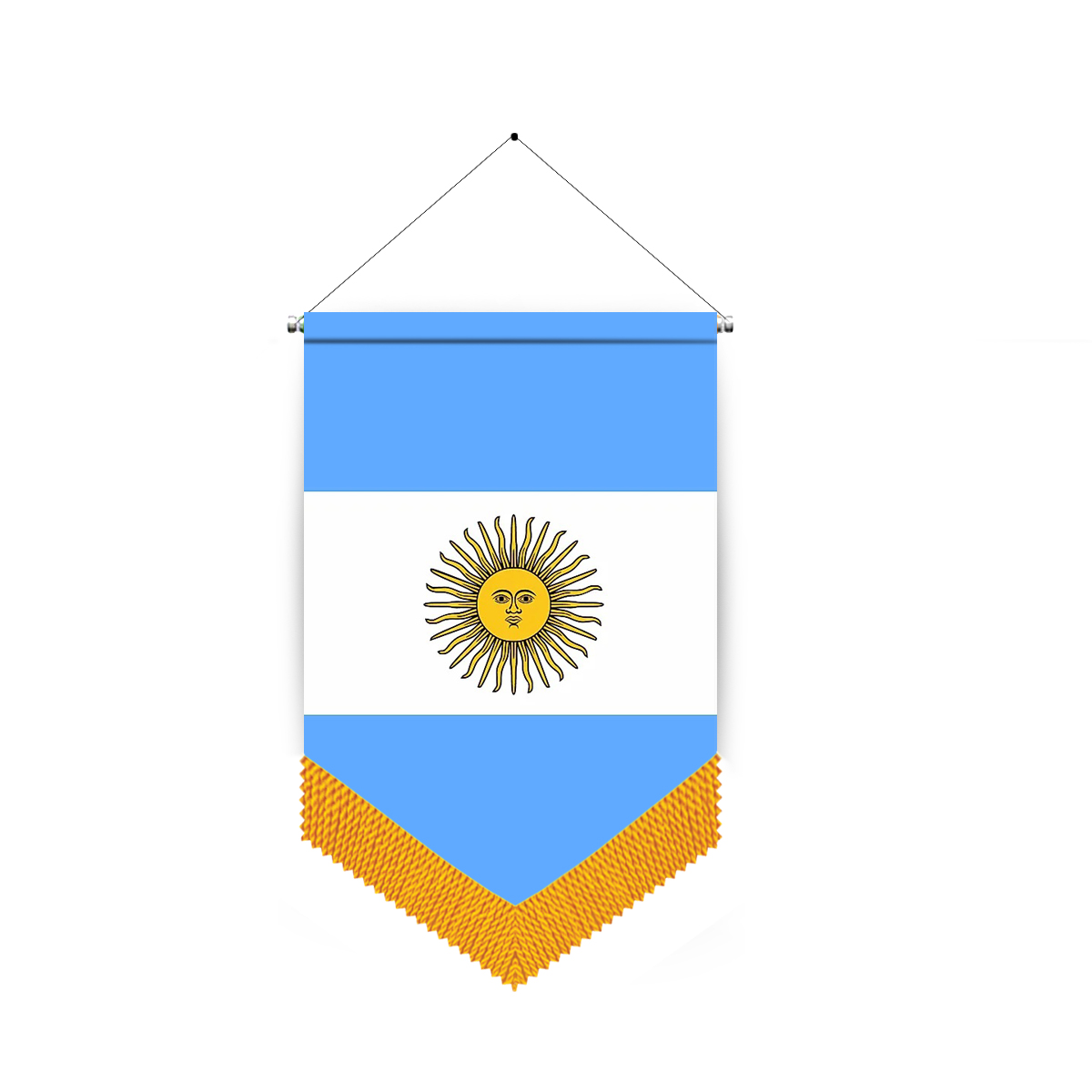 Vertical Wall Hanging Flags Argentina