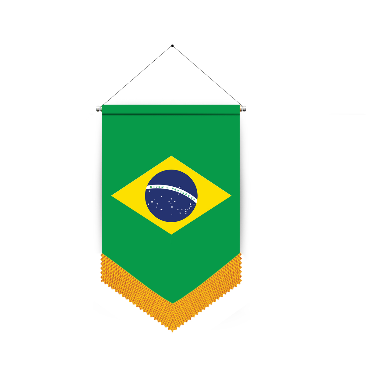 Vertical Wall Hanging Flags Brazil