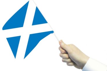 National Hand Flag Of Scotland
