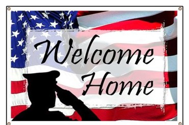 Welcome Home Military Banner