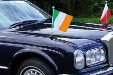 The National Car Flag of Ireland and Poland
